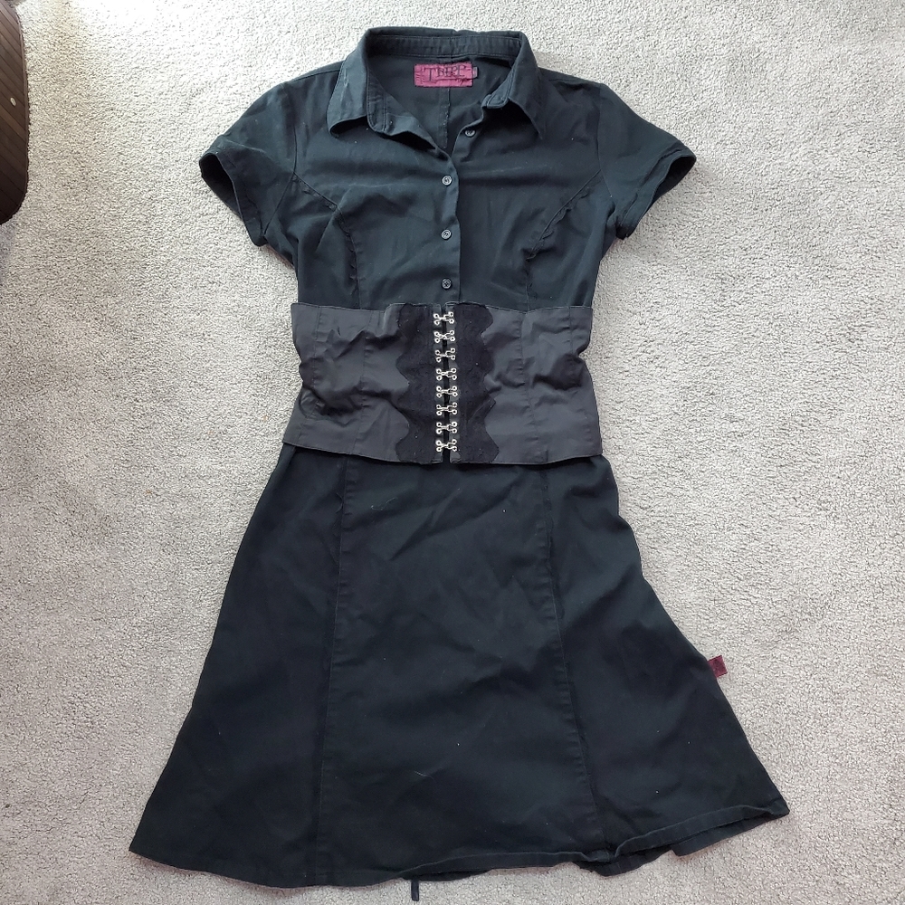 Corset like Tripp dress with eyelets in front